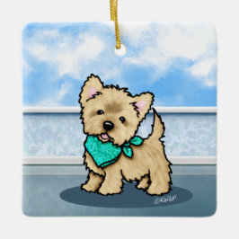 キニアートキューフェイスカランセラミックオーナメント セラミックオーナメント