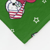 キニアートクリスマスウェスティテリアフリースブランケット フリースブランケット (角)