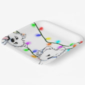 キニアートクリスマスウェスティー紙プレート ペーパープレート (傾斜あり)