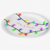 キニアートクリスマスライトフェスティバル紙プレート ペーパープレート (アングル)