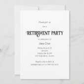 キニアートコスモパワリタンウェスティーズ招待状 招待状 (裏面)