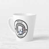 キニアートコーヒーウェスティー カフェラテマグ (左アングル)