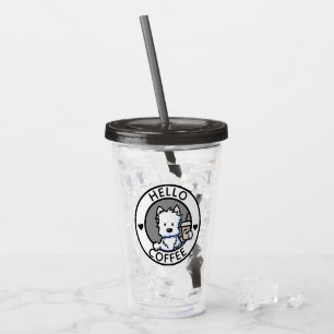 キニアートコーヒーラバーウェスティアクリルタンブラー アクリルタンブラー