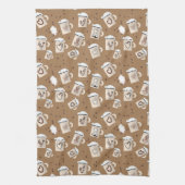 キニアートコーヒーラバーキッチンタオル キッチンタオル (縦)