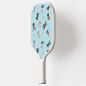 キニアートゴールデンドルドードルモジ ピックルボールラケット (左)