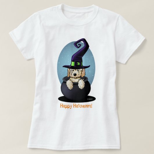 キニアートゴールデンドールハロウィーン Tシャツ (デザイン正面)