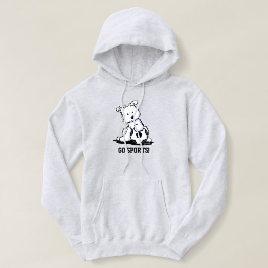 キニアートサッカーウェスティーパピー パーカ (デザイン正面)