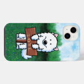 キニアートサモエイ iPhoneケース (裏面横)
