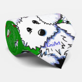 キニアートサンタウェスティードドッグギフト ネクタイ (ロール)