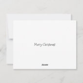 キニアートサンタウェスティードドッグクリスマスフラットカード シーズンカード (裏面)