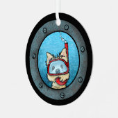 キニアートシュノーケリングカーンメタルオーナメント メタルオーナメント (正面左)