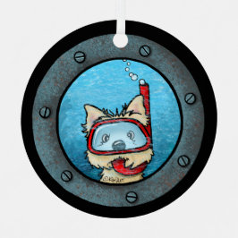 キニアートシュノーケリングカーンメタルオーナメント メタルオーナメント