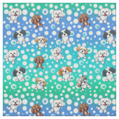 キニアートシーズー（犬）ツー犬多彩ズ ファブリック (見本)