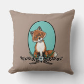 キニアートスウィートキツネ クッション (正面)