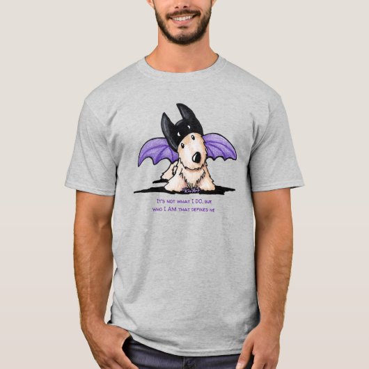 キニアートスコットランド犬ハロウィーン Tシャツ (正面)