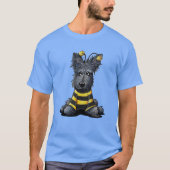 キニアートスコットランド犬ビーTシャツ Tシャツ (正面)