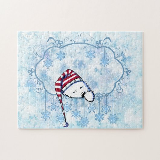 キニアートスリーピーウェスティウィンターランド ジグソーパズル (横)