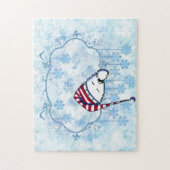 キニアートスリーピーウェスティウィンターランド ジグソーパズル (縦)