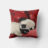 キニアートスリーピーパグ クッション (裏面)