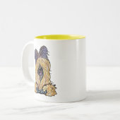 キニアートタウニーブライアード2トーンコーヒーマグ ツートーンマグカップ (正面左)