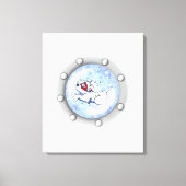 キニアートダイビングウェスティテリアポルトホール キャンバスプリント (正面)