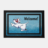 キニアートダイビングウェスティー ドアマット (正面)