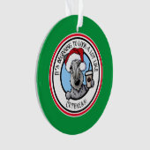 キニアートチェスキーテリアクリスマス オーナメント (正面)