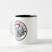 キニアートチェスキーテリアクリスマス ツートーンマグカップ (正面左)