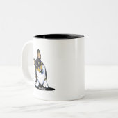 キニアートトリクインテンシャルコルギ ツートーンマグカップ (正面左)