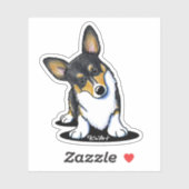 キニアートトリコラーコーギ シール (シート)