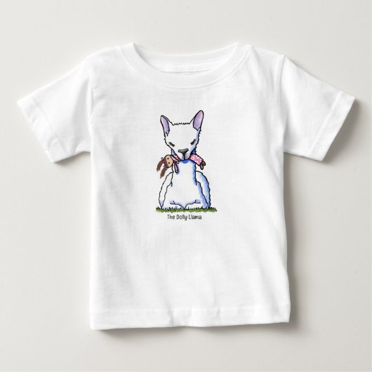 キニアートドリーラマ ベビーTシャツ (正面)