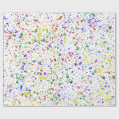 キニアートハッピー絵を描スパター ラッピングペーパー (フラット)