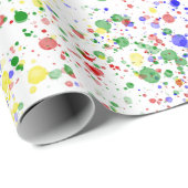 キニアートハッピー絵を描スパター ラッピングペーパー (ロールコーナー)