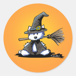 キニアートハロウィーンウェスティーウィッチシール ラウンドシール