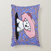 キニアートビションさくらんぼブロッサムランバーピロー アクセントクッション (正面(垂直))