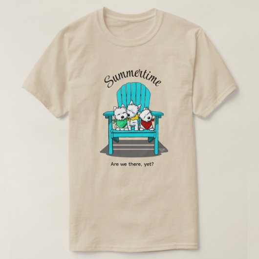 キニアートビーチウェスティトリオ Tシャツ (デザイン正面)