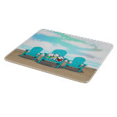 キニアートビーチウェスティーズ カッティングボード (角)