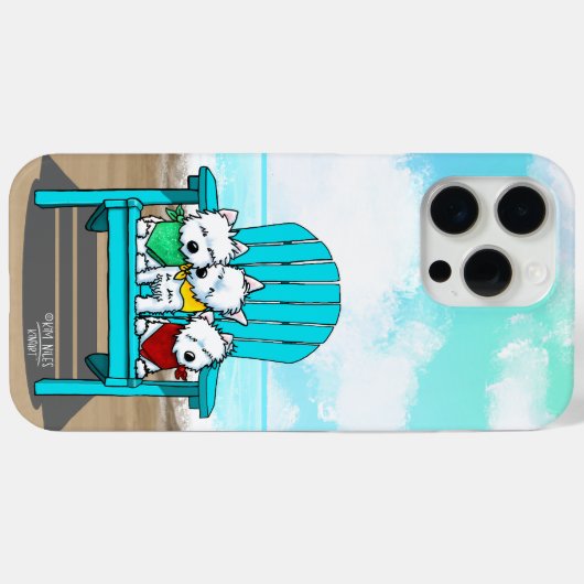 キニアートビーチウェスティーズ Case-Mate iPhoneケース (裏面 (横))