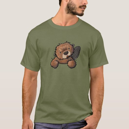 キニアートビーバー Tシャツ (正面)