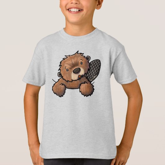 キニアートビーバーTシャツ Tシャツ (正面)