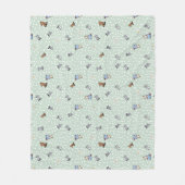 キニアートピットブルフリースブランケット フリースブランケット (正面)