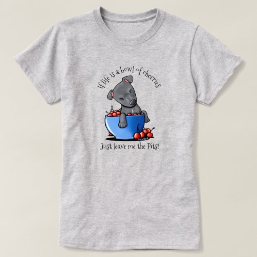 キニアートピットブル愛好家Tシャツ Tシャツ (デザイン正面)
