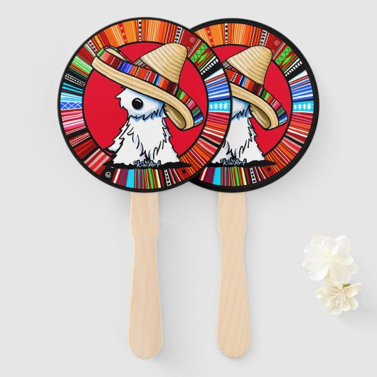 キニアートフィエスタウェスティー ハンドファン (正面&裏面)