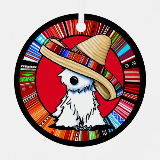 キニアートフィエスタウェスティー メタルオーナメント (正面)