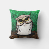 キニアートフクロウ クッション (正面)
