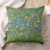 キニアートフラワーガーデンバードチョウ クッション (ブランケット)