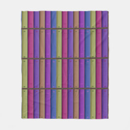 キニアートブックラバー フリースブランケット