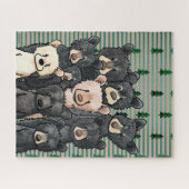 キニアートブラックベアーズ ジグソーパズル (横)