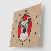 キニアートブリアードウォールクロック スクエア壁時計 (傾斜)