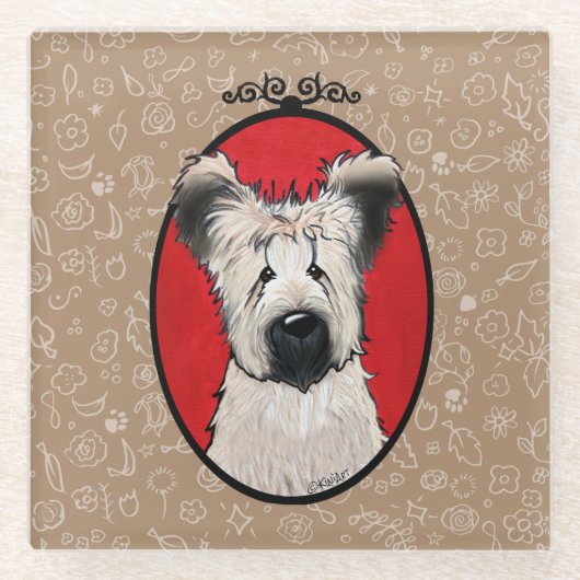 キニアートブリヤード ガラスコースター (正面)